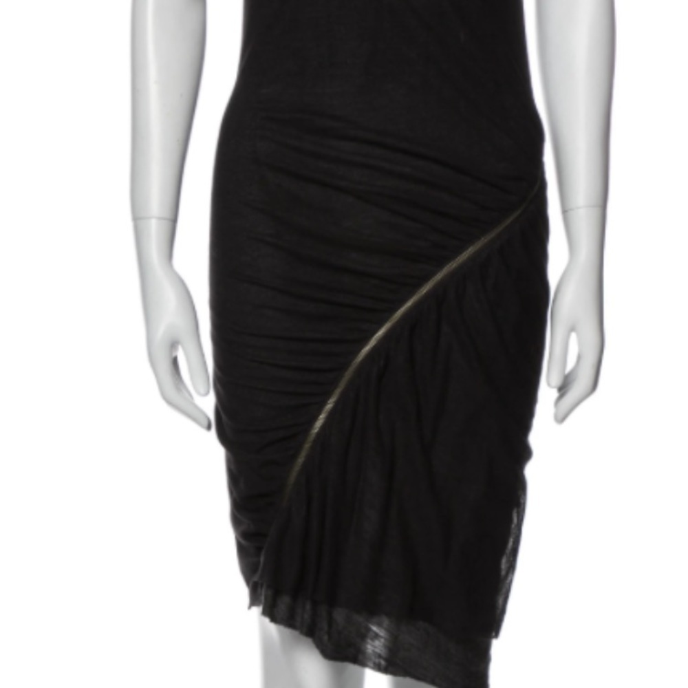 ALC indie Sleeze Goth Knit Zipper Shirt Dress 2010 boho spring formal evening - Picture 8 of 8